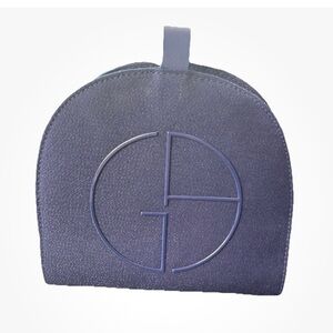 Giorgio Armani Beauty Navy Blue Sparkle Cosmetic Bag Makeup Pouch
